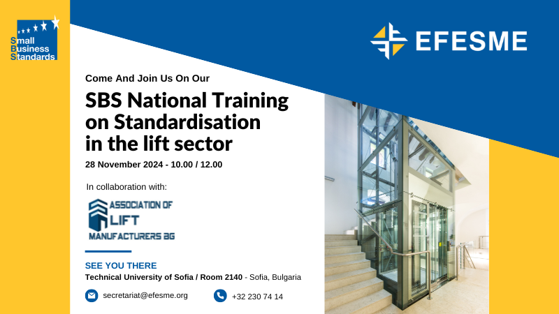 2nd SBS National Training on Standardisation in the lift sector