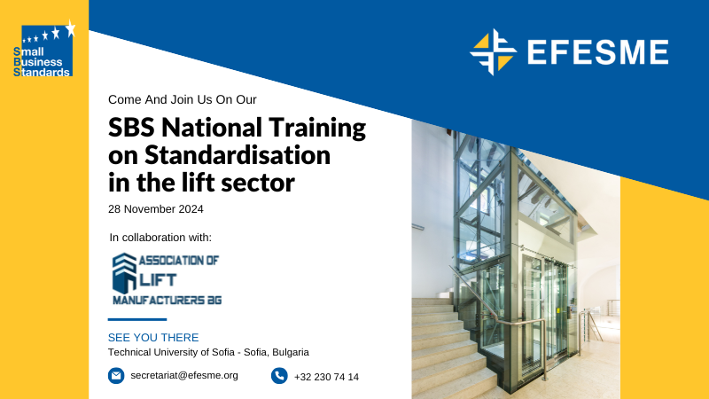 2nd SBS National Training on Standardisation in the lift sector